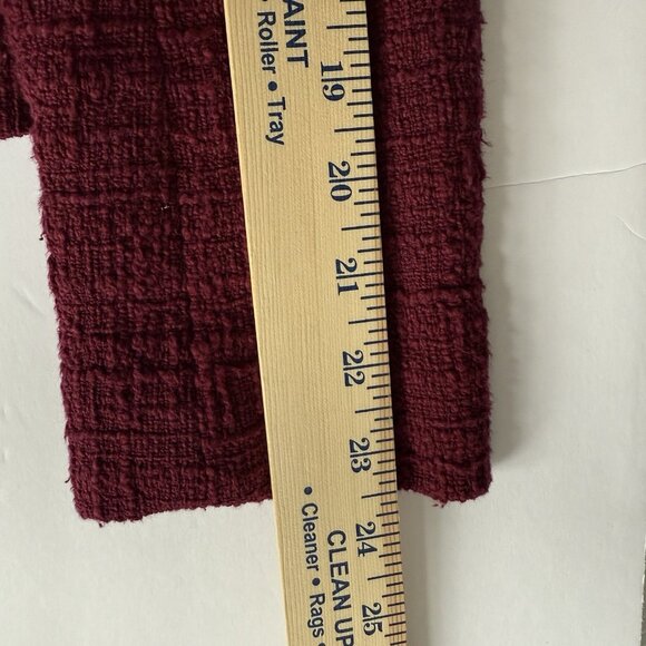 J. Crew Womens Tweed Peplum Blazer Jacket Sz 4 Cotton Preppy Pink Academia - Picture 9 of 11